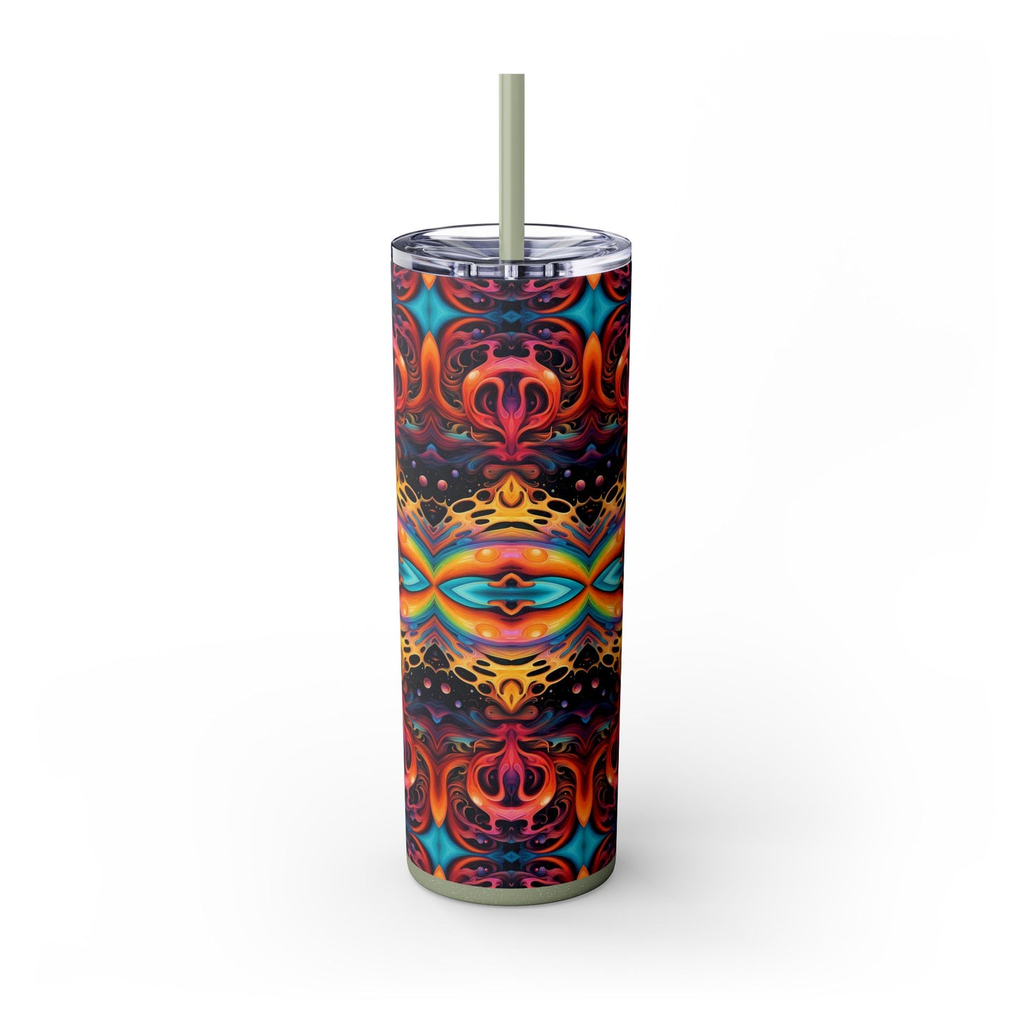 Psychedelic Kaleidoscope Tumbler – 20oz Stainless Steel Cosmic Drinkware