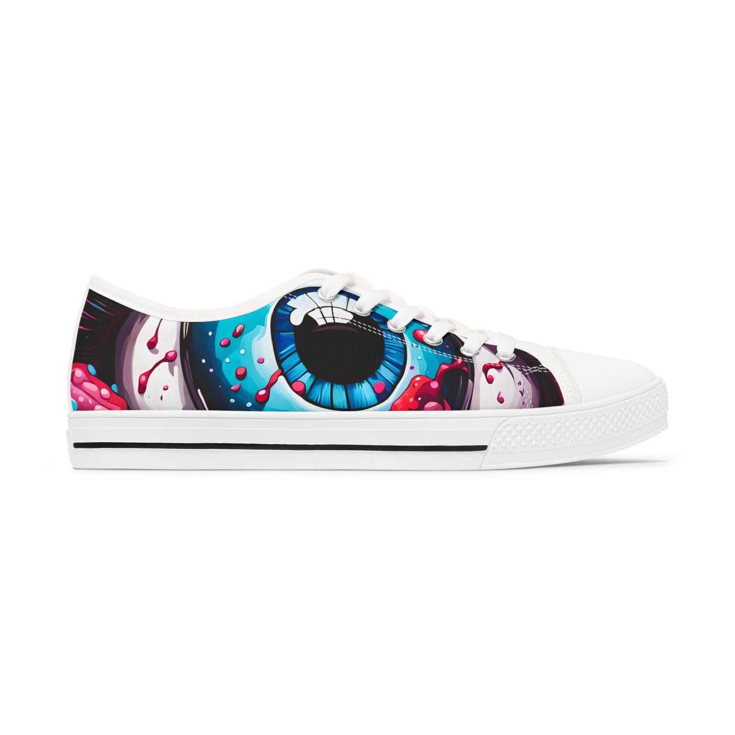 Art Inspired Women's Sneakers | Unique Low Tops | Halloween Casual Shoes | Fun Statement Gift