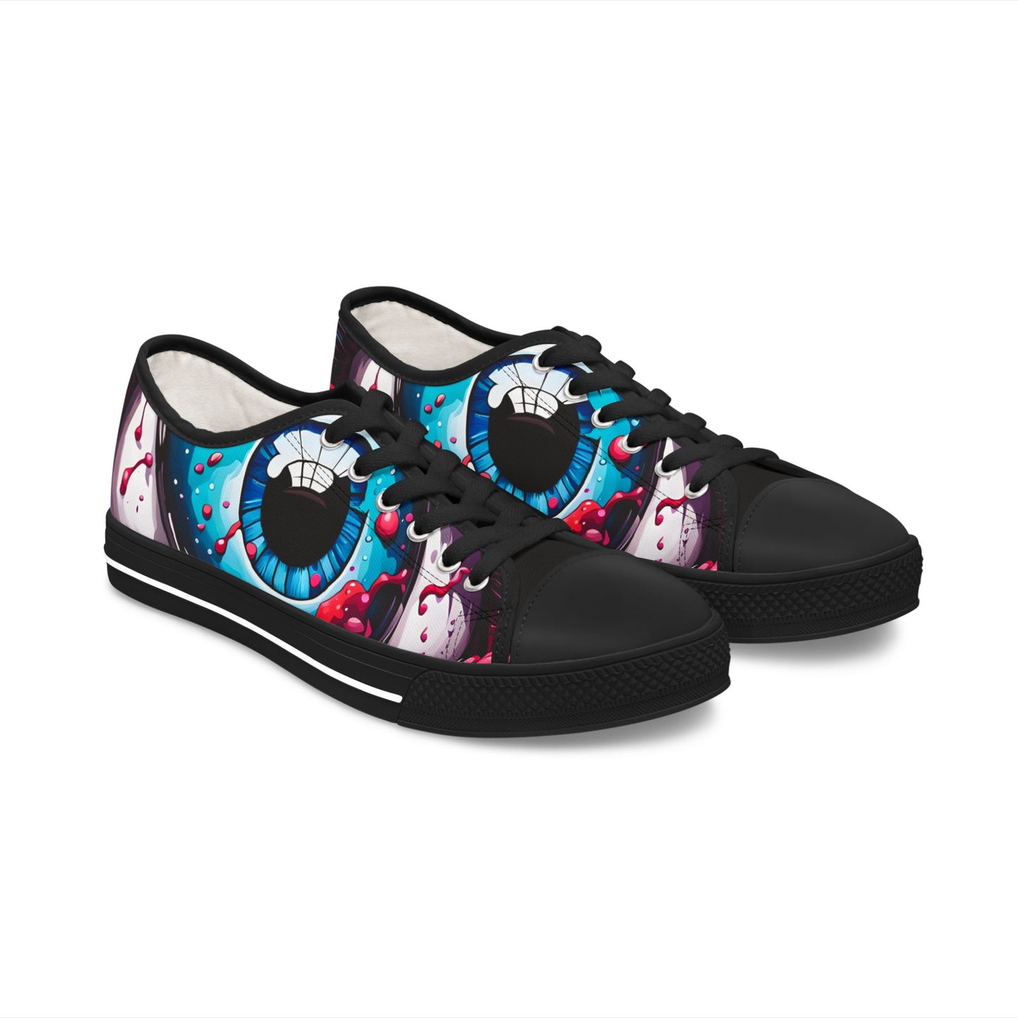 Art Inspired Women's Sneakers | Unique Low Tops | Halloween Casual Shoes | Fun Statement Gift