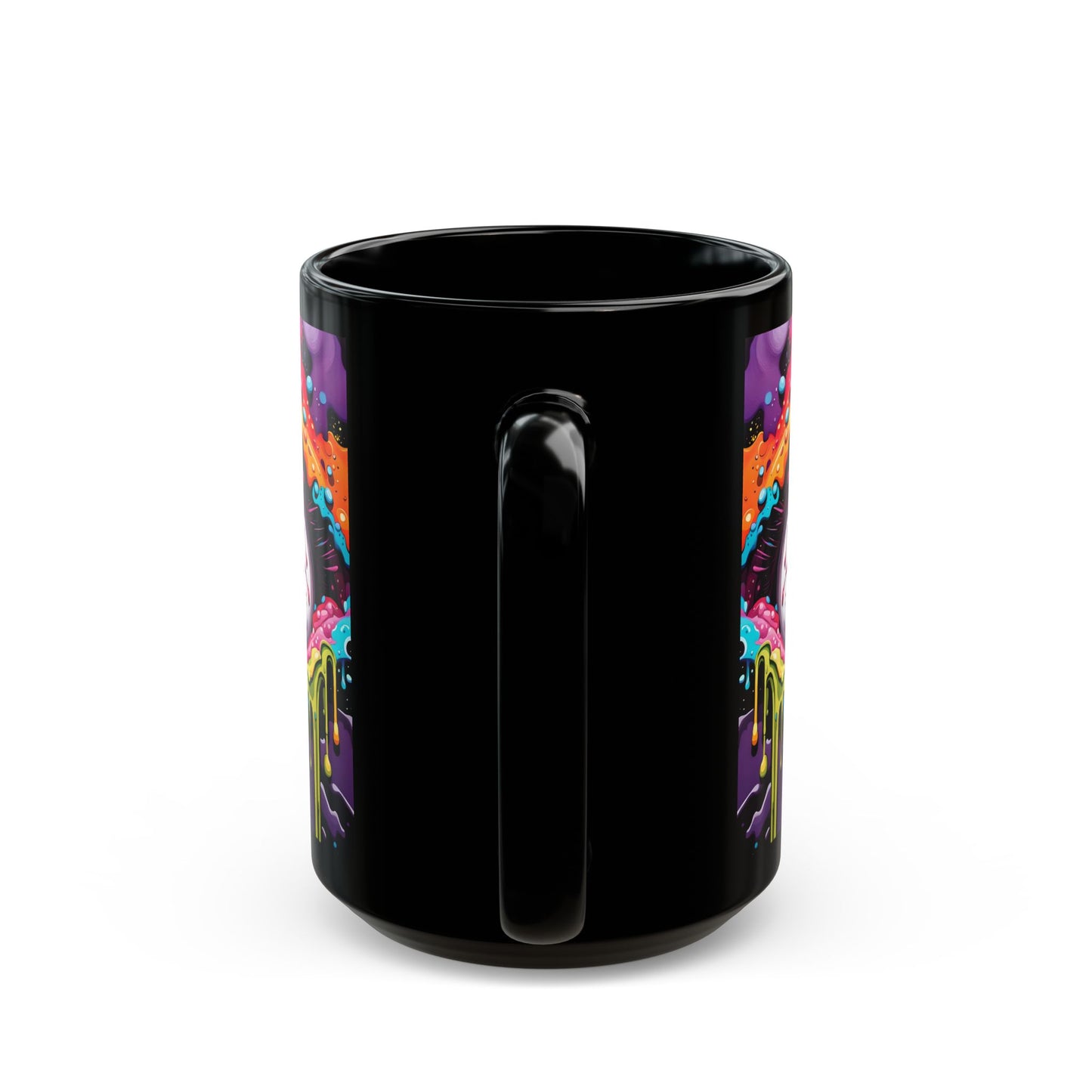 Vibrant Cosmic Eye Mug | Psychedelic Design | Bright Colours | Ceramic Coffee Cup | 11oz/15oz