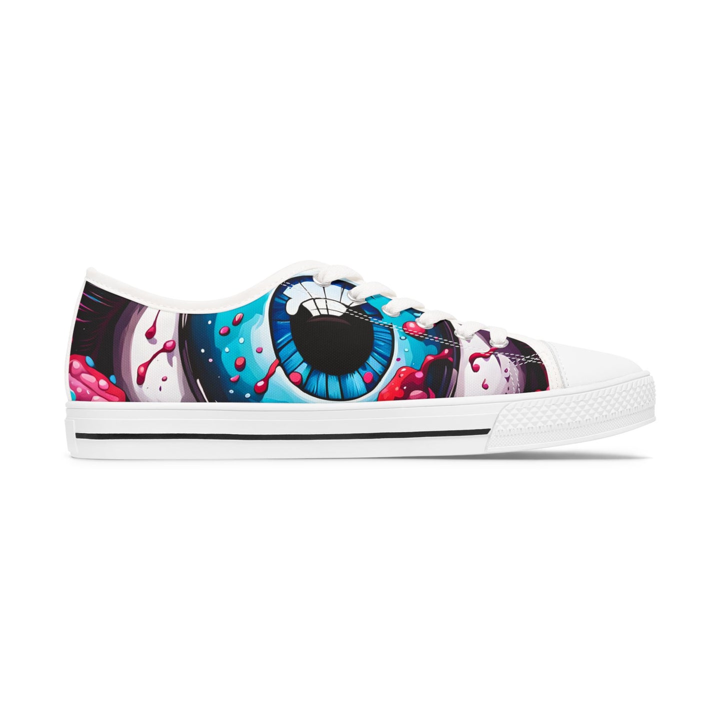 Art Inspired Women's Sneakers | Unique Low Tops | Halloween Casual Shoes | Fun Statement Gift