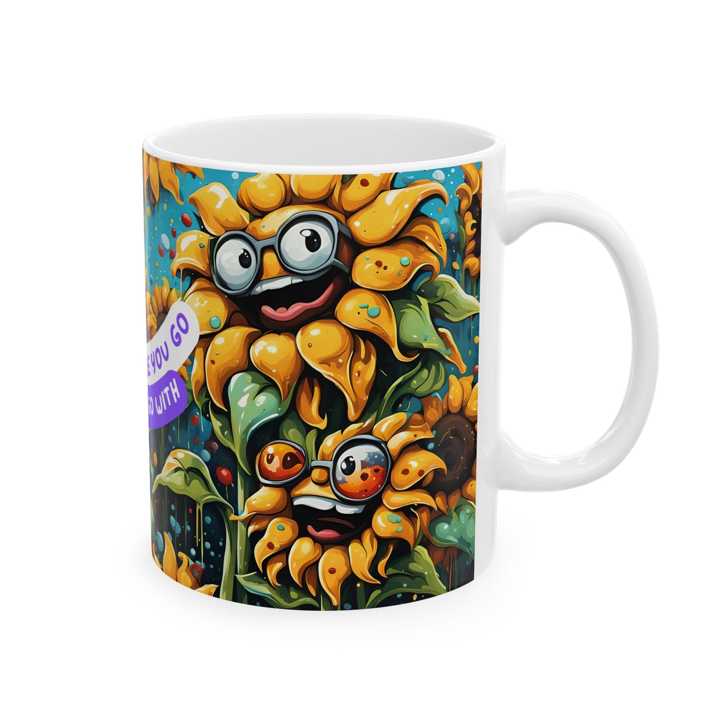 Sunflower Friendship Mug Gift | Unique Coffee Cup for Best Friend | Inspirational Quote Tea Mug for Her
