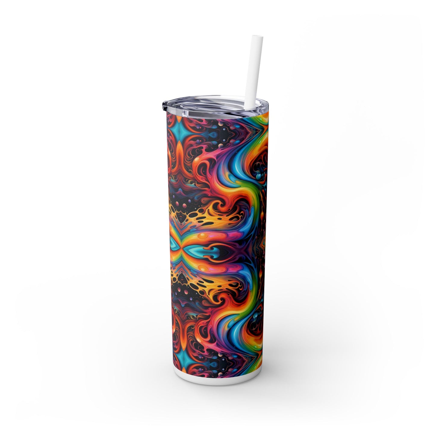 Psychedelic Kaleidoscope Tumbler – 20oz Stainless Steel Cosmic Drinkware