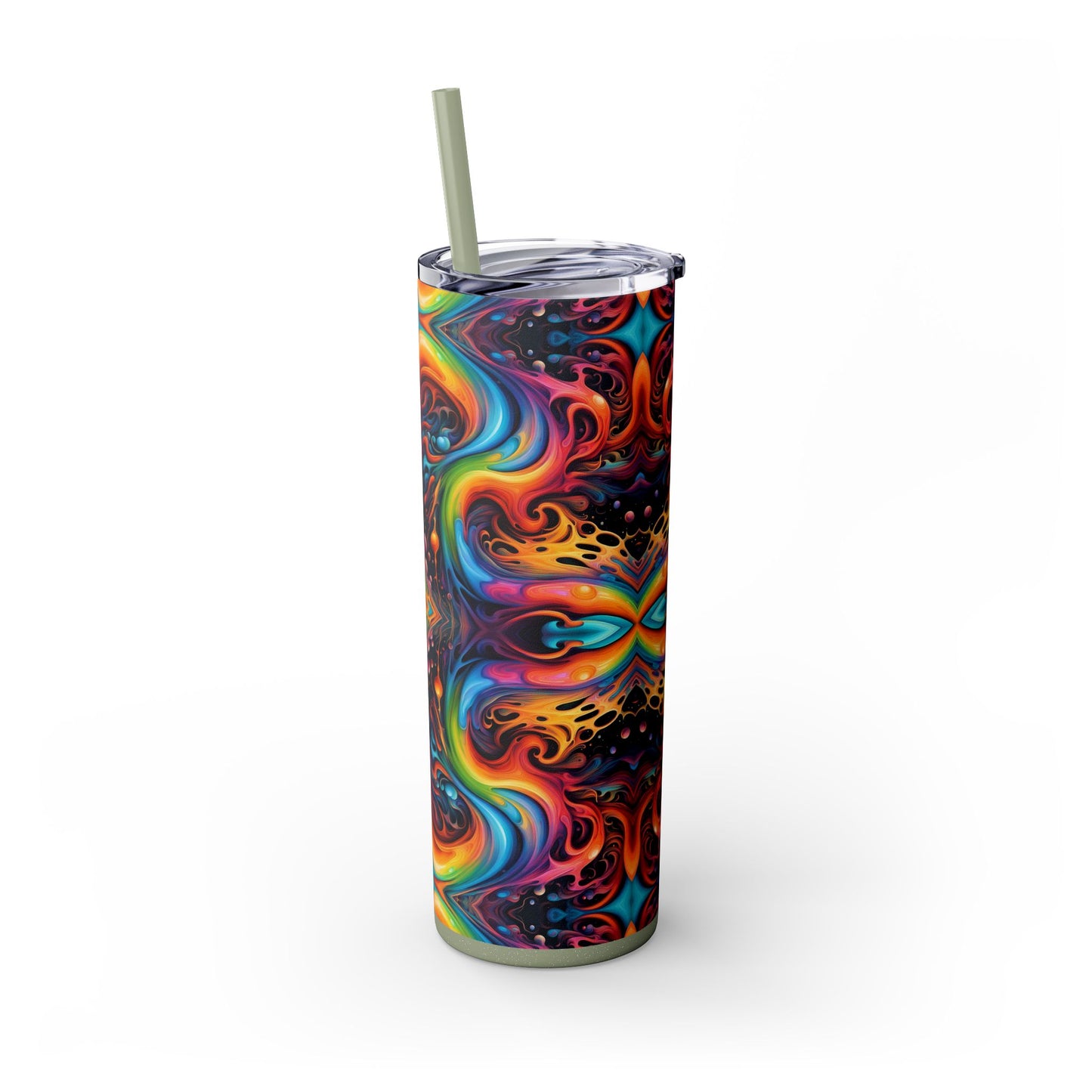 Psychedelic Kaleidoscope Tumbler – 20oz Stainless Steel Cosmic Drinkware