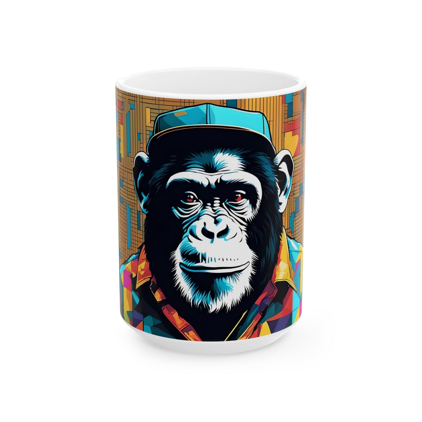 Boss Chimp Coffee Mug: Pop Art Office Gift
