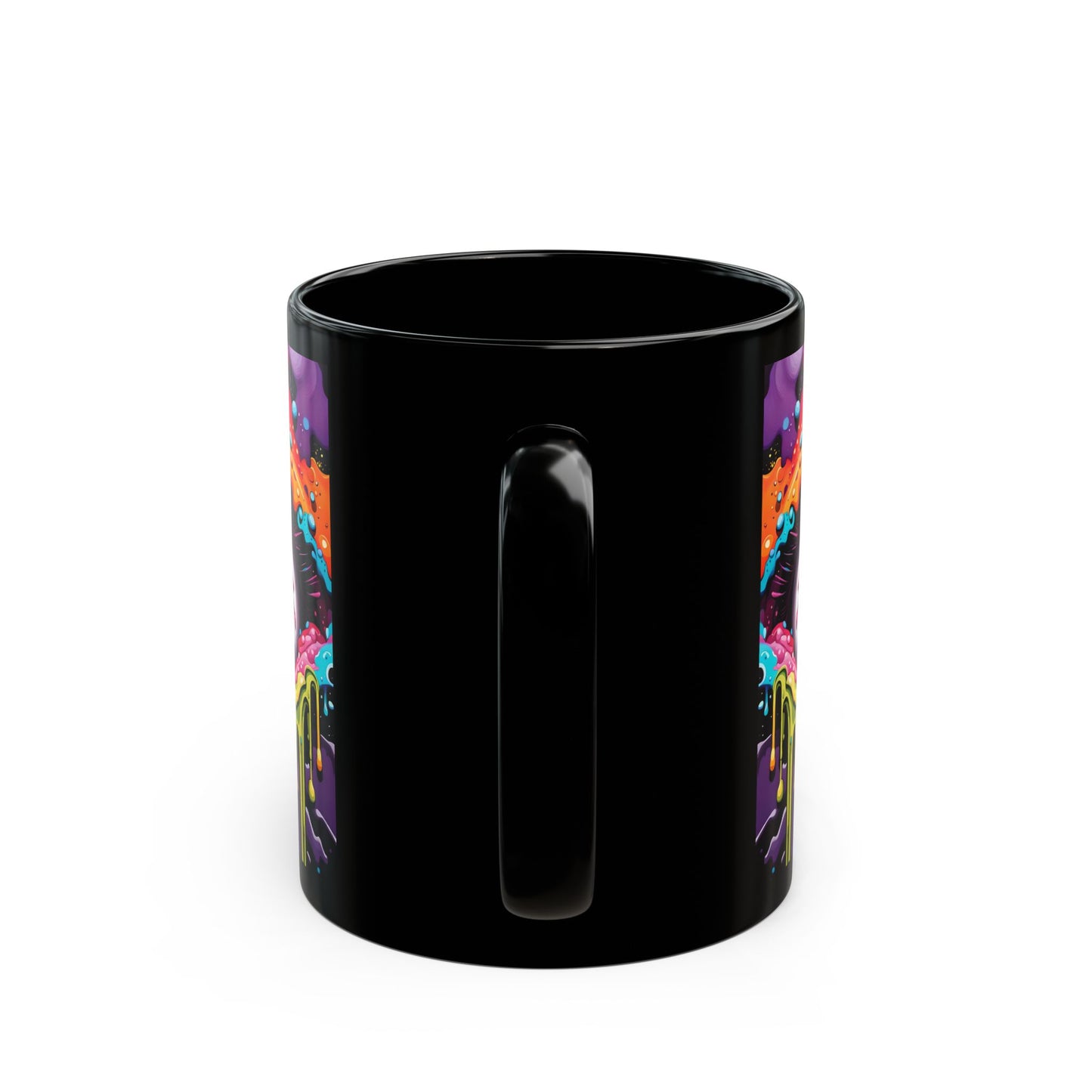 Vibrant Cosmic Eye Mug | Psychedelic Design | Bright Colours | Ceramic Coffee Cup | 11oz/15oz