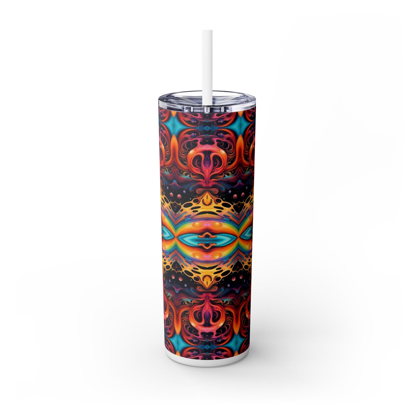 Psychedelic Kaleidoscope Tumbler – 20oz Stainless Steel Cosmic Drinkware