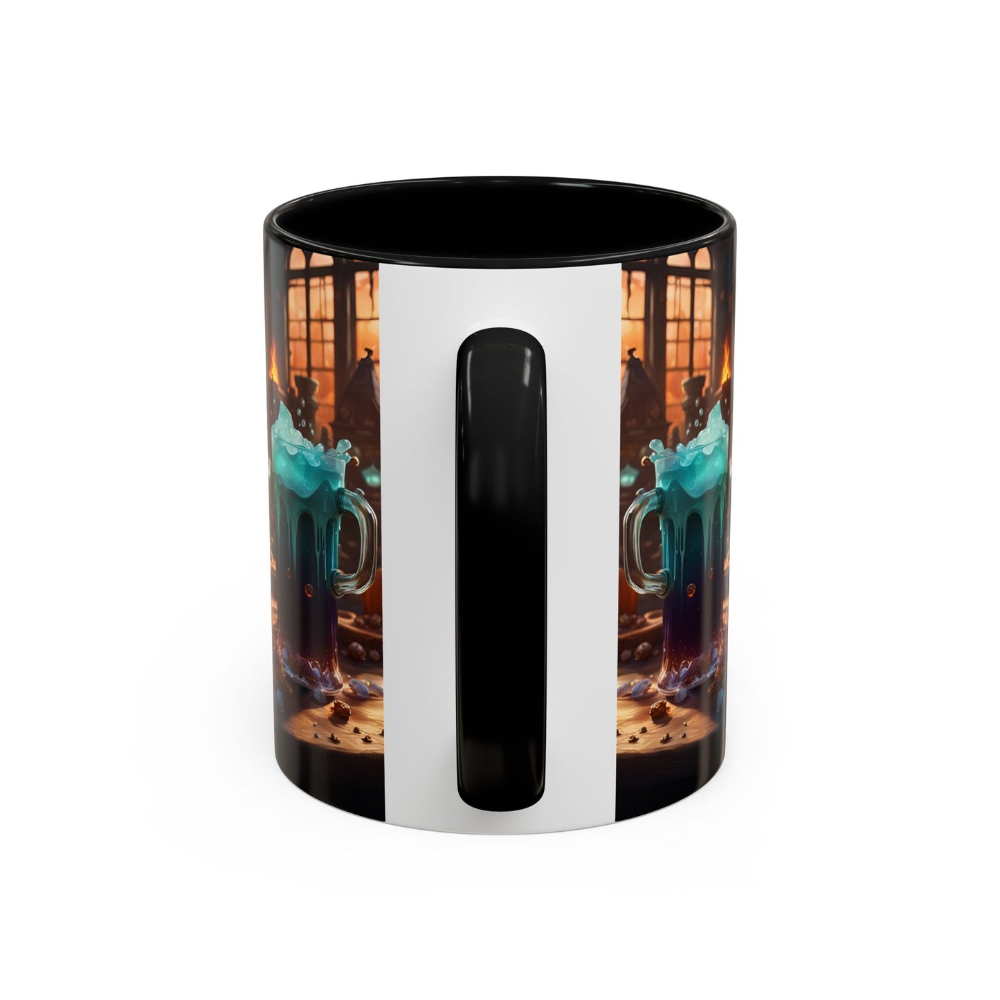 Two Tone Accent Friday Vibes Mugs | Colorful and Fun Coffee Cups