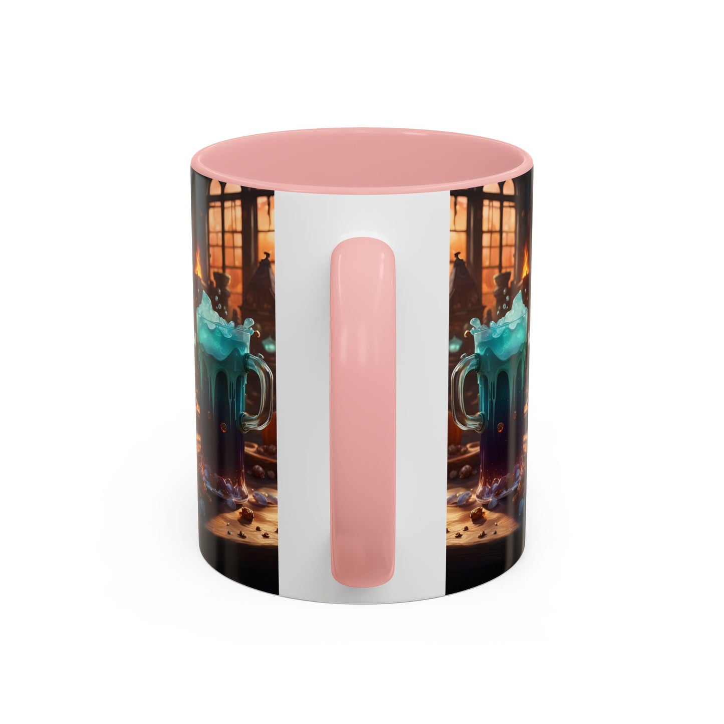 Two Tone Accent Friday Vibes Mugs | Colorful and Fun Coffee Cups