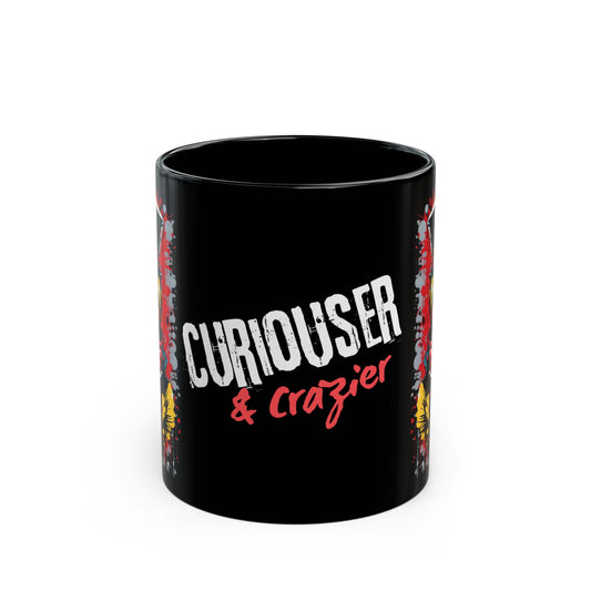 Mad Hatter Art Mug: Curiouser & Crazier Coffee Cup