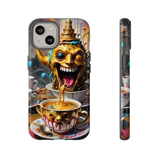 Golden Monster Phone Case – Surreal Monster Design for iPhone & Samsung