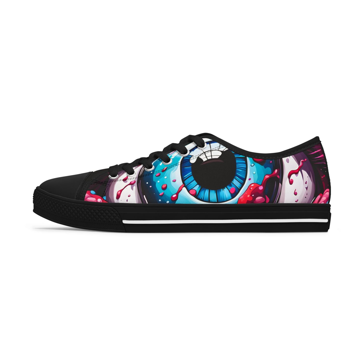 Art Inspired Women's Sneakers | Unique Low Tops | Halloween Casual Shoes | Fun Statement Gift