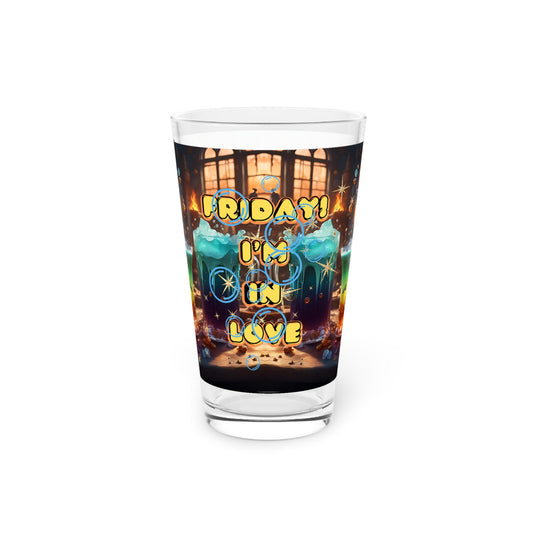 Fantasy Pint Glass | Friday I’m In Love Glassware | Witchy Magic 16oz Drinkware for Fantasy Lovers