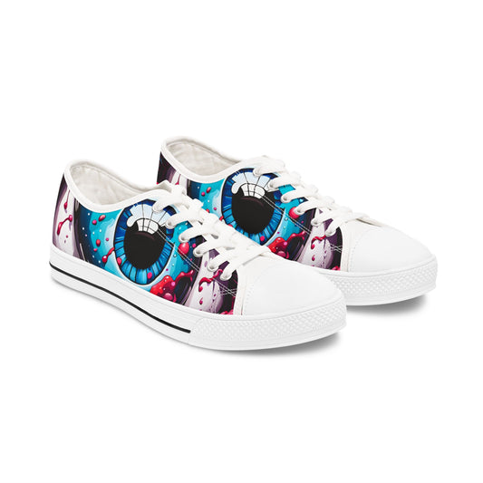 Art Inspired Women's Sneakers | Unique Low Tops | Halloween Casual Shoes | Fun Statement Gift