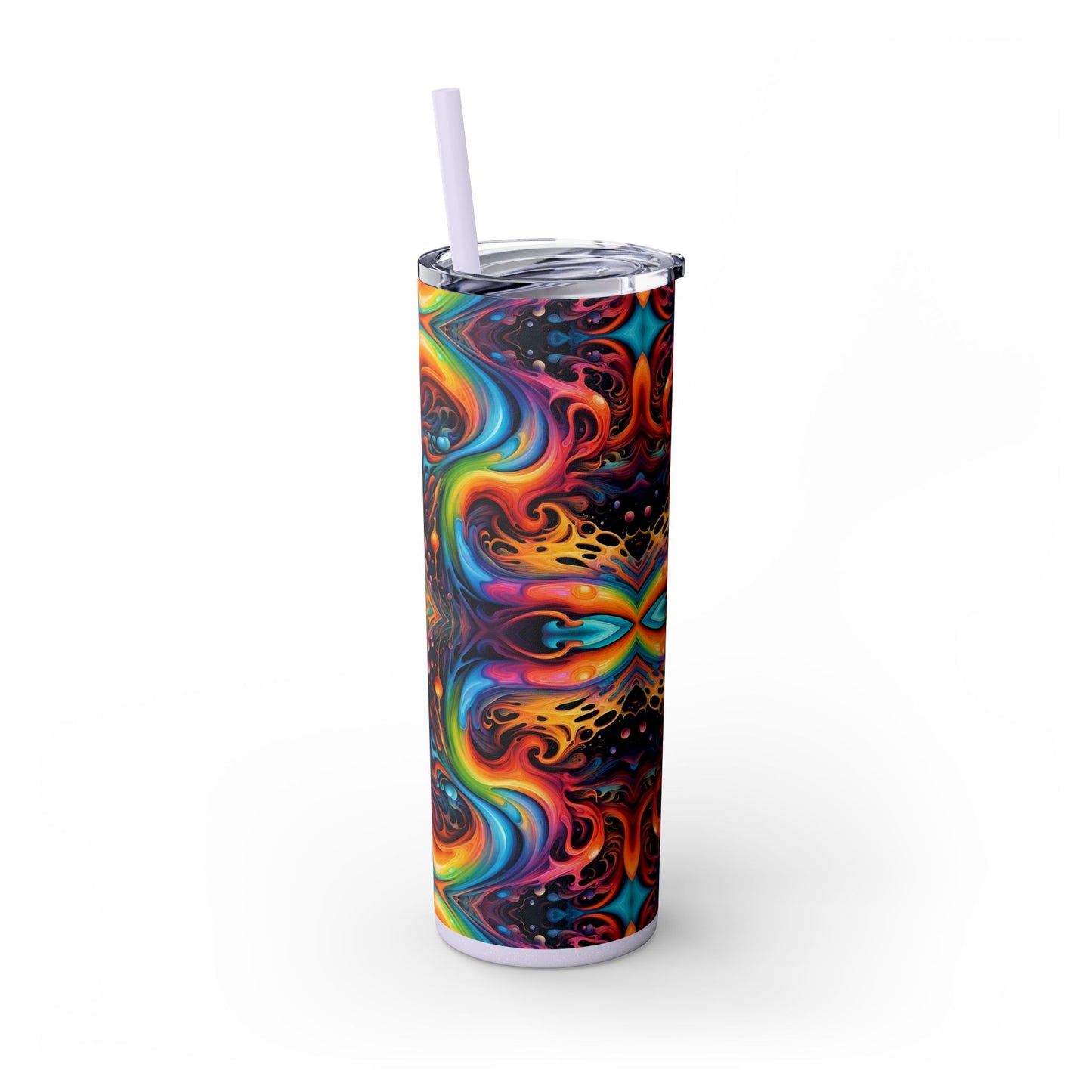 Psychedelic Kaleidoscope Tumbler – 20oz Stainless Steel Cosmic Drinkware