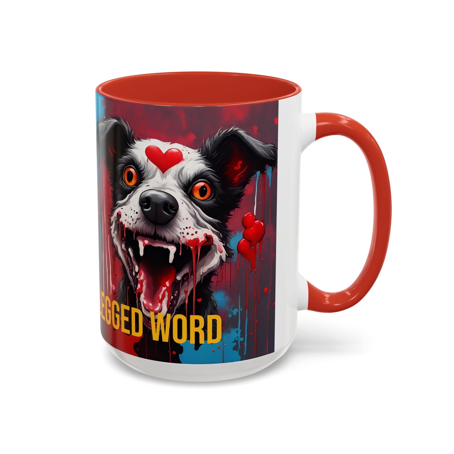 Dog Lover Coffee Mug: "Love Is a Four-Legged Word" Ceramic Cup