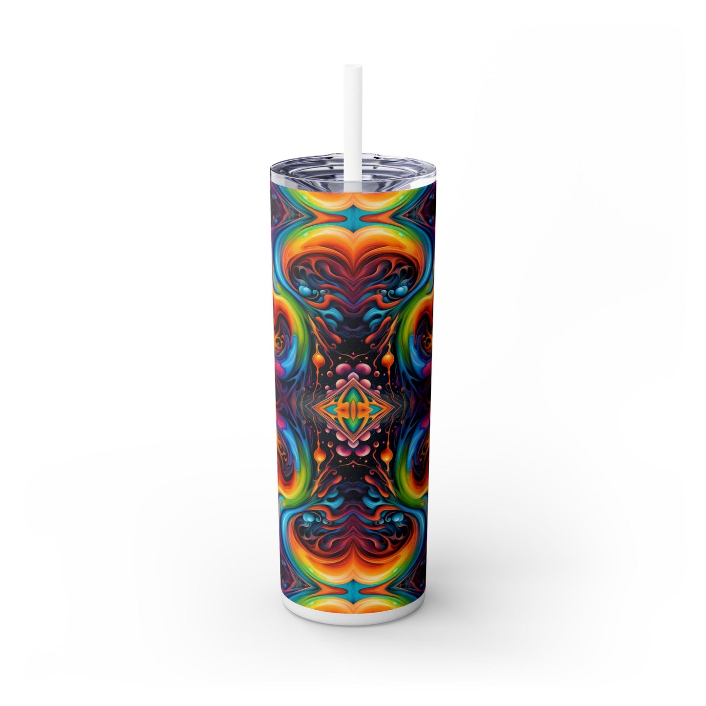 Psychedelic Kaleidoscope Tumbler – 20oz Stainless Steel Cosmic Drinkware
