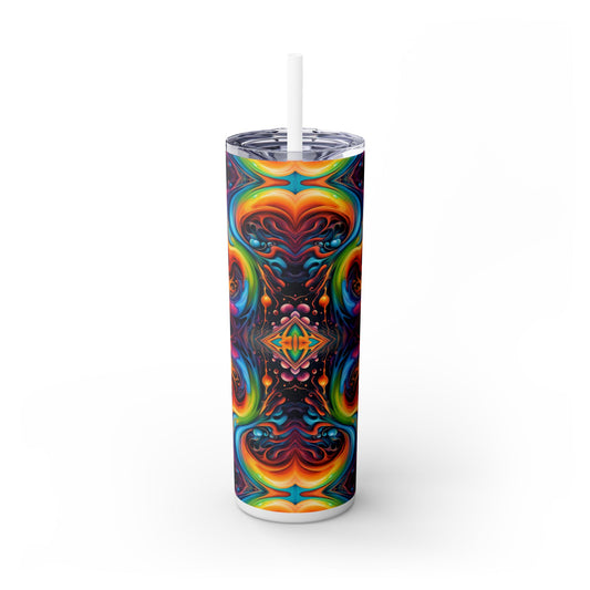 Psychedelic Kaleidoscope Tumbler – 20oz Stainless Steel Cosmic Drinkware