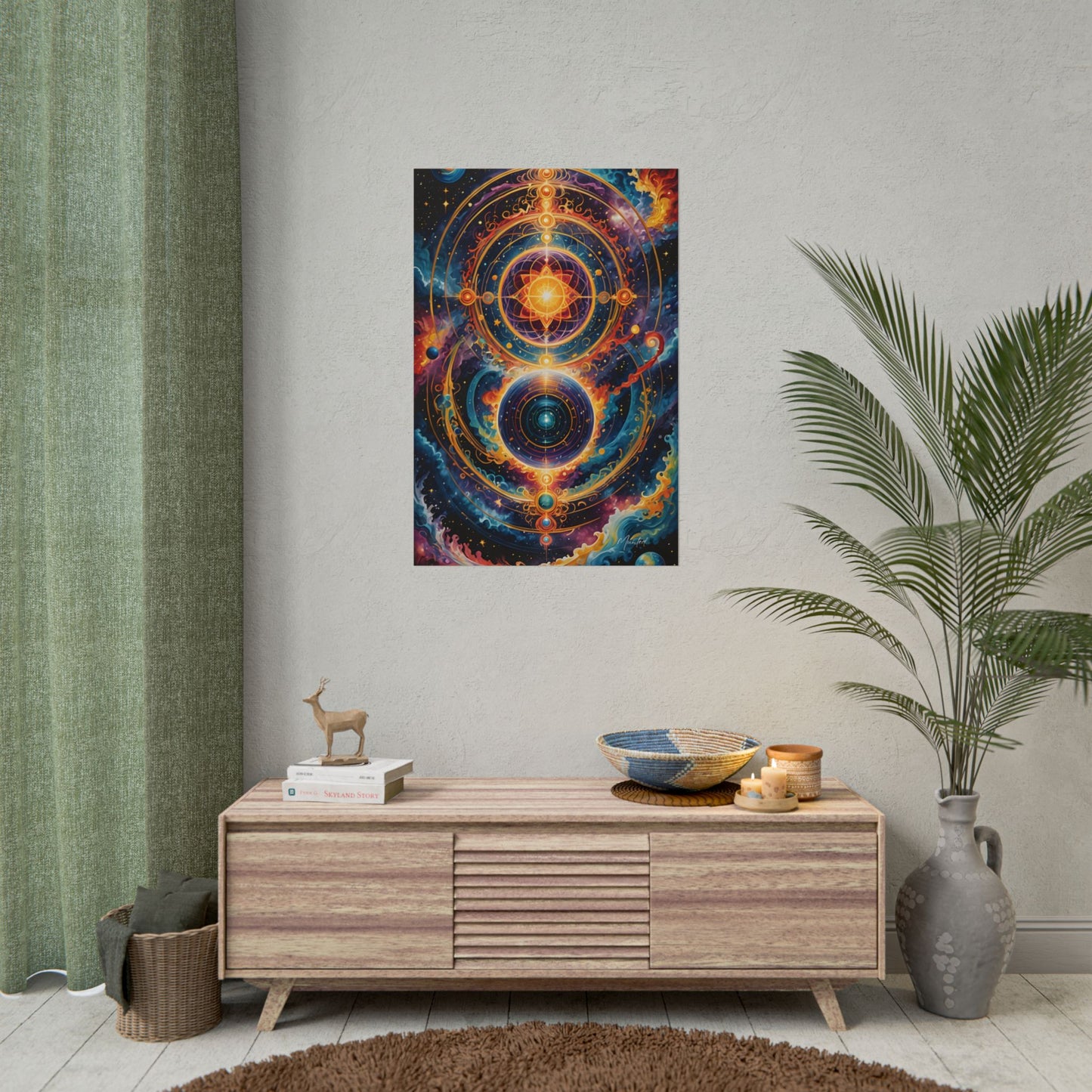 Celestial Giclée Print – Cosmic Psychedelic Wall Art Poster