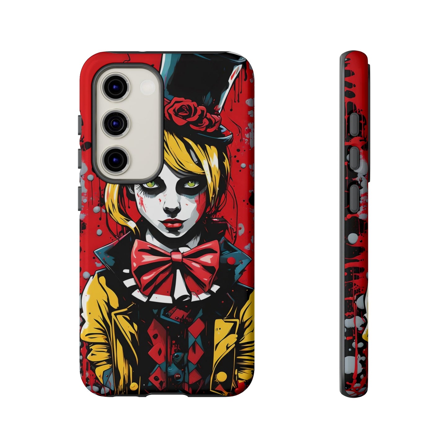 Creepy Clown Phone Case – Gothic Horror Design for iPhone & Samsung
