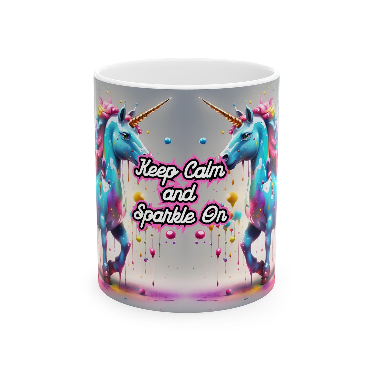 Rainbow Unicorn Mug – Keep Calm and Sparkle On