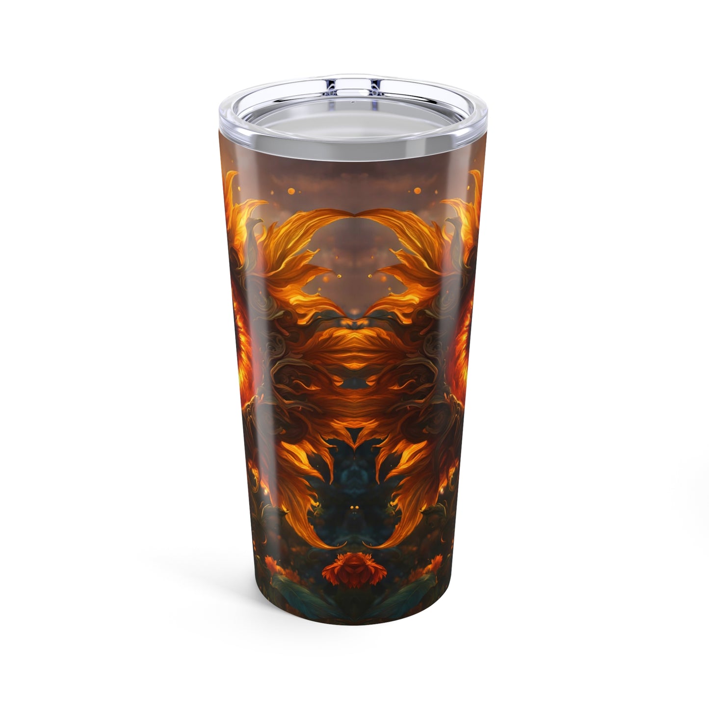 Blue Eyed Sunflower 20oz Tumbler | Nature Inspired Floral Cup | Gift for Botanical Art Lovers