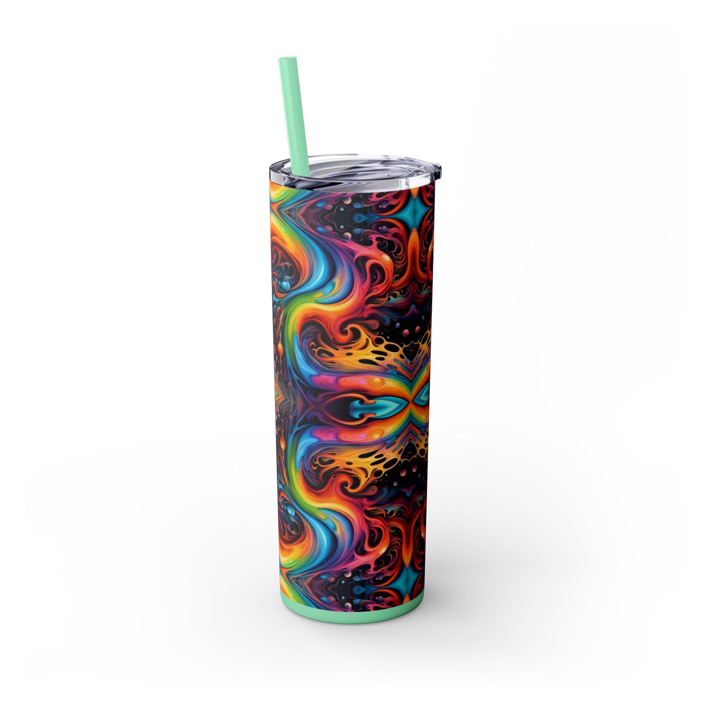 Psychedelic Kaleidoscope Tumbler – 20oz Stainless Steel Cosmic Drinkware