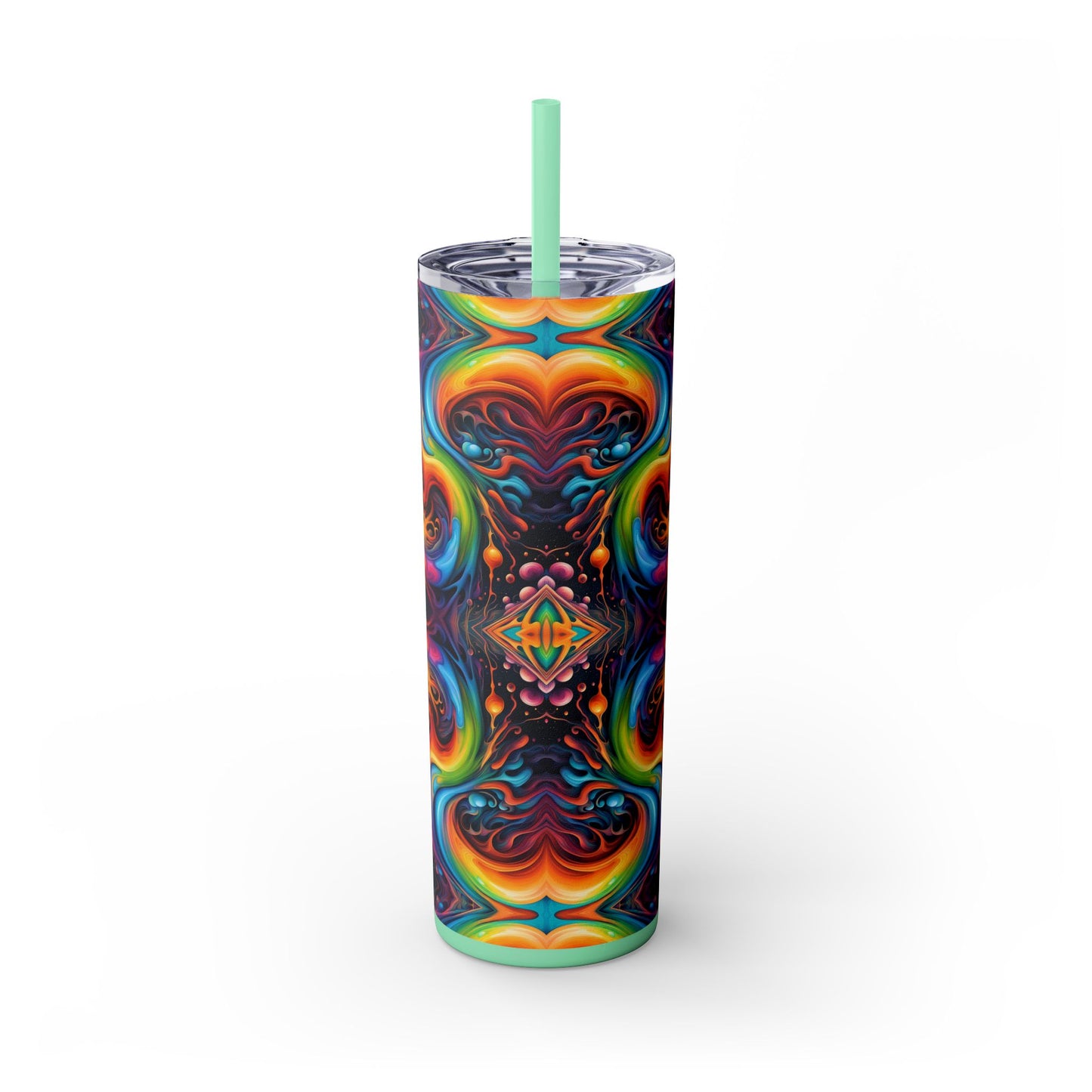 Psychedelic Kaleidoscope Tumbler – 20oz Stainless Steel Cosmic Drinkware
