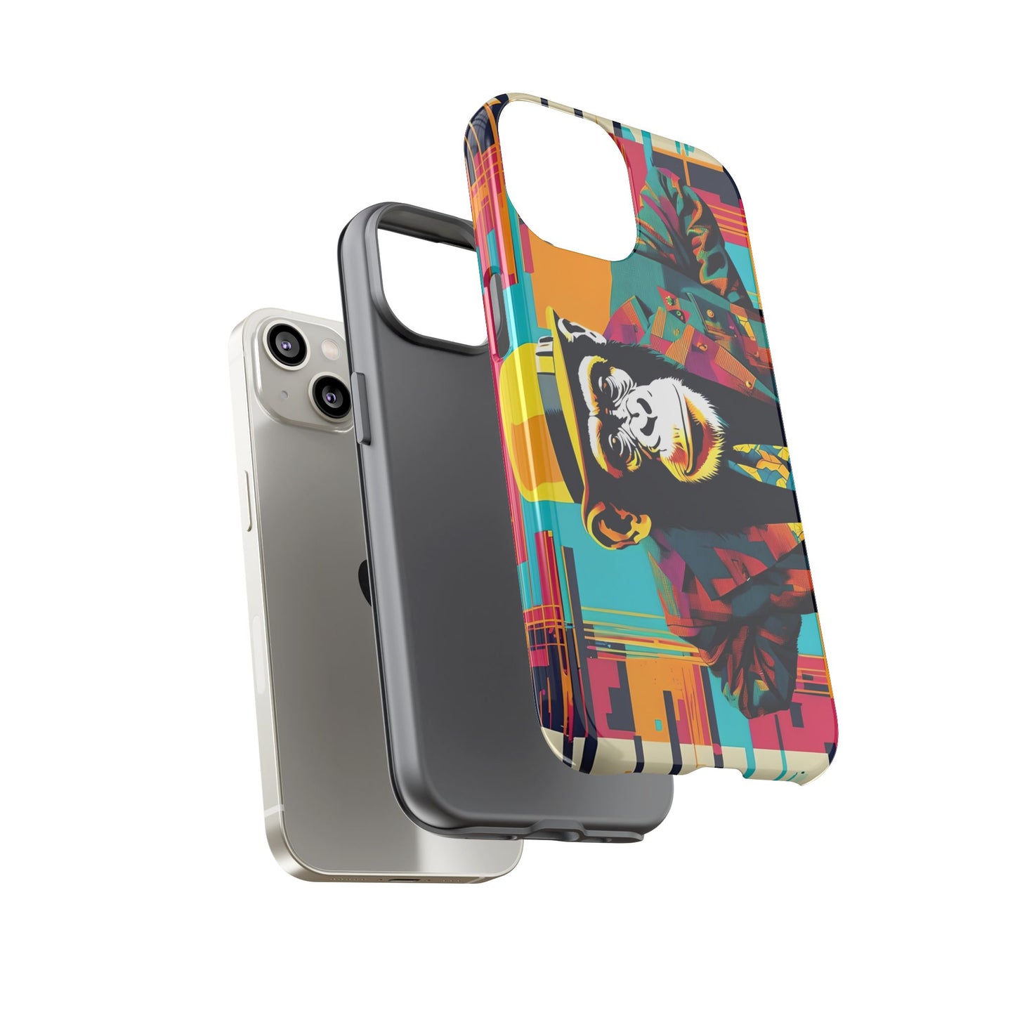 Pimp Chimp Phone Case – Retro Pop Art Monkey Design for iPhone & Samsung