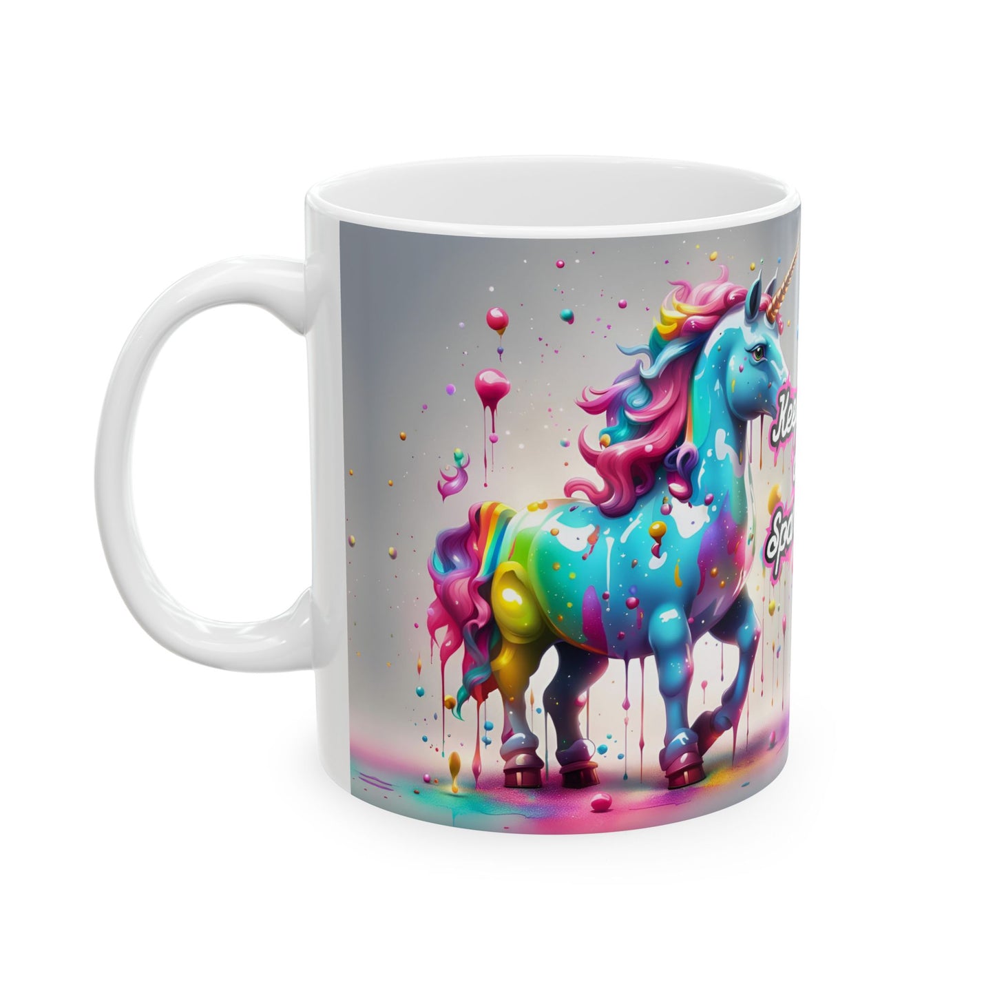 Rainbow Unicorn Mug – Keep Calm and Sparkle On