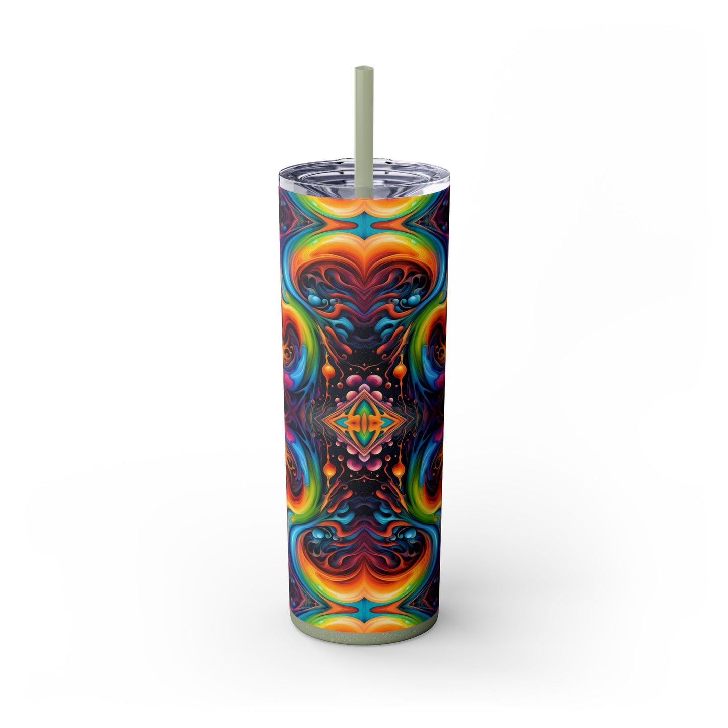 Psychedelic Kaleidoscope Tumbler – 20oz Stainless Steel Cosmic Drinkware